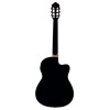 Ortega 1B-RCE138T4BL Performer Series Classical Guitar 4/4 Slim Neck Thinline Body Lefty - Black + Bag