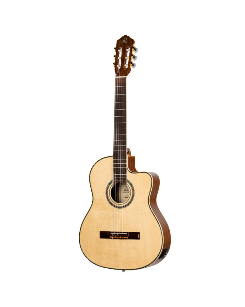 Ortega 1B-RCE141NT Family Series Pro 4/4 Classical Guitar 6 String - Solid Spruce / Mahogany Natural + Bag