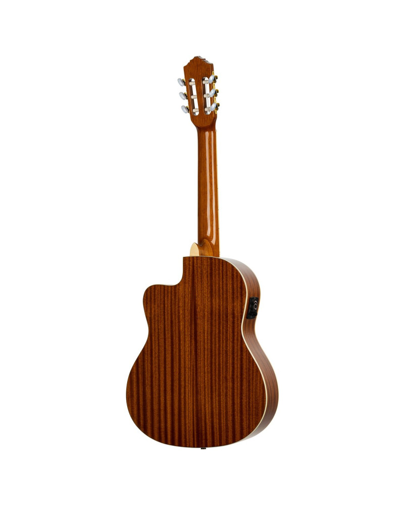 Ortega 1B-RCE141NT Family Series Pro 4/4 Classical Guitar 6 String - Solid Spruce / Mahogany Natural + Bag