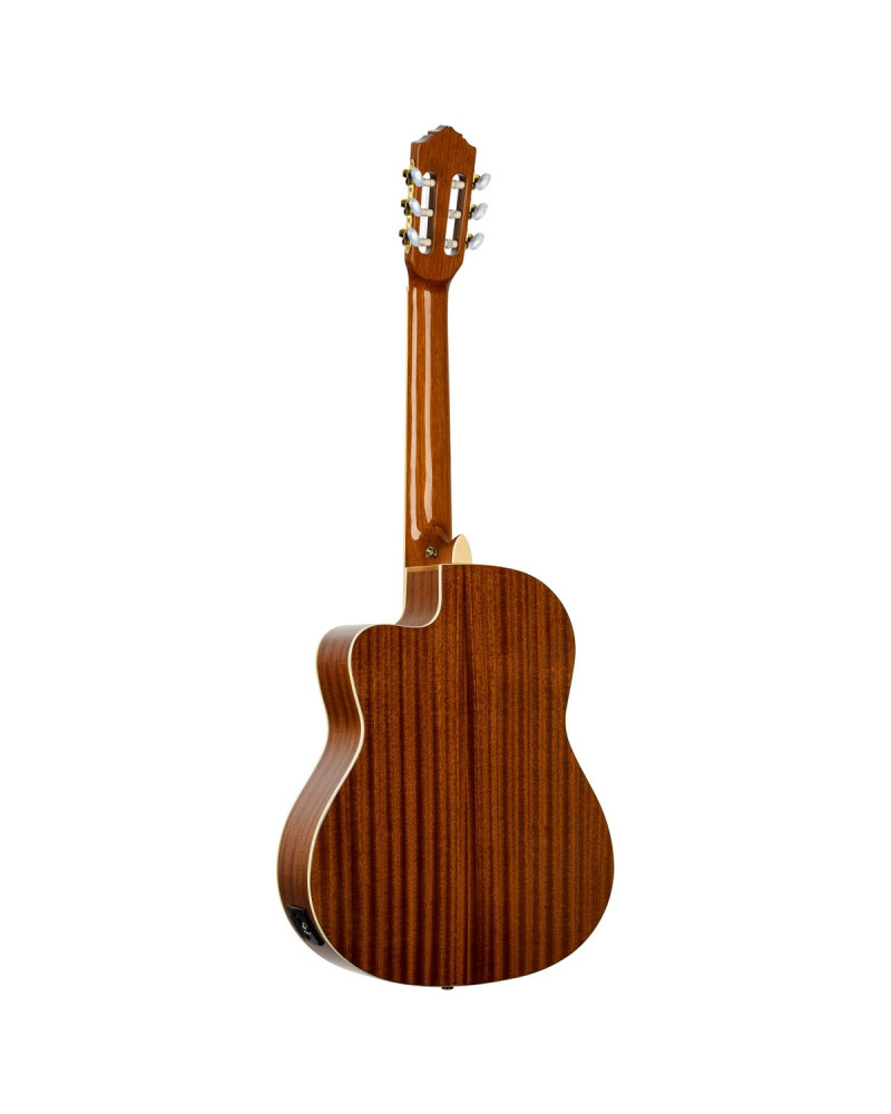 Ortega 1B-RCE141NT Family Series Pro 4/4 Classical Guitar 6 String - Solid Spruce / Mahogany Natural + Bag