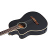 Ortega 1B-RCE145LBK Classical Guitar Family Series Pro 4/4 inclusive Gigbag Thinline Body Slim Neck Lefthand - black