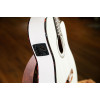 Ortega 1B-RCE145WH Family Series Pro Classical Guitar 4/4 Thinline Body Slim Neck - White + Bag