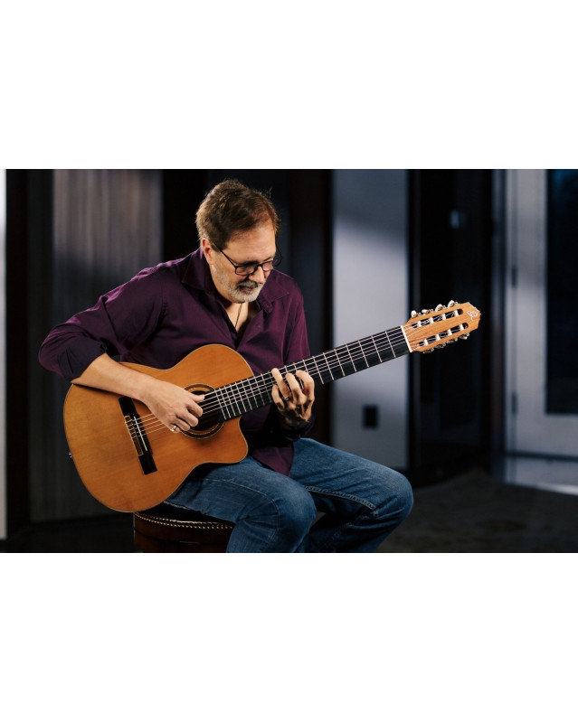 Ortega 1B-RCE159-8 Performer Series 4/4 Classical Guitar 8-String - Natural + Gig Bag