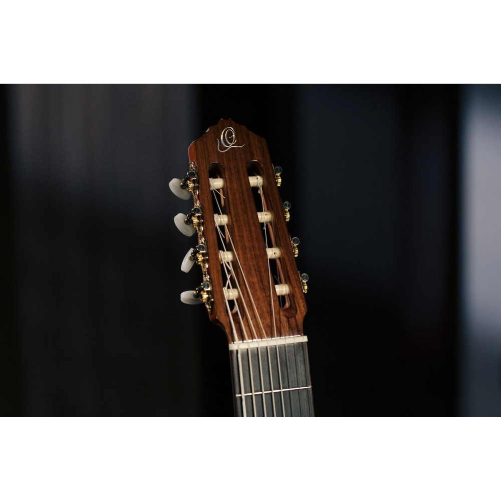 Ortega 1B-RCE159-8 Performer Series 4/4 Classical Guitar 8-String - Natural + Gig Bag