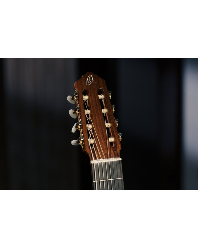 Ortega 1B-RCE159-8 Performer Series 4/4 Classical Guitar 8-String - Natural + Gig Bag
