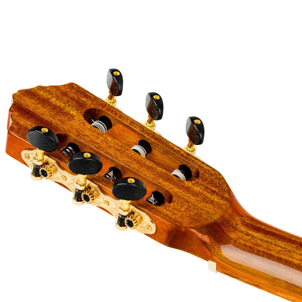 Ortega 1B-RCE170F Family Series Pro 4/4 Acoustic Guitar 6 String - Solid Spruce / Cypress Gloss Stain Yellow + Gig Bag