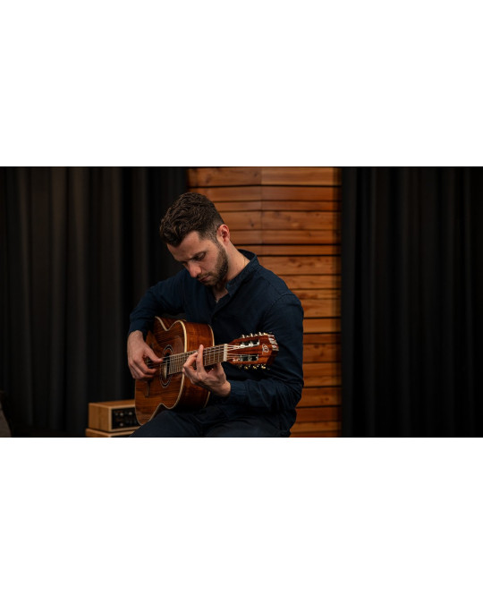 Ortega 1B-RE30TH-ACA 30th Anniversary Series 4/4 Nylon String Guitar 6-String - Natural + Gig Bag