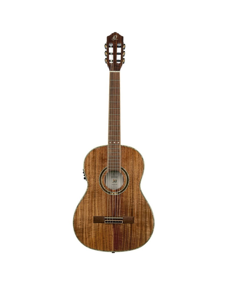 Ortega 1B-RE30TH-ACA 30th Anniversary Series 4/4 Nylon String Guitar 6-String - Natural + Gig Bag