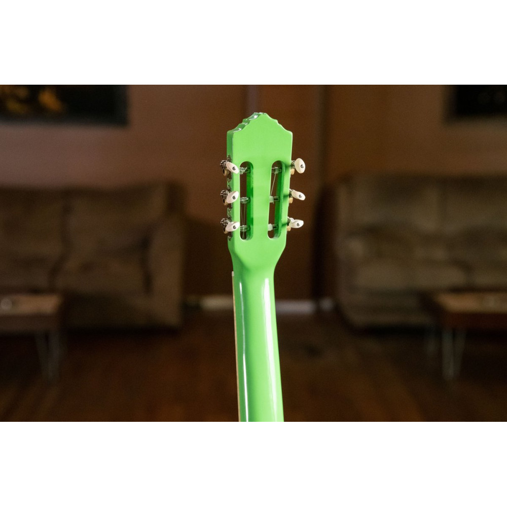 Ortega 1B-RGA-GAP Gaucho Series Acoustic Guitar 6 String - Green Apple + Bag