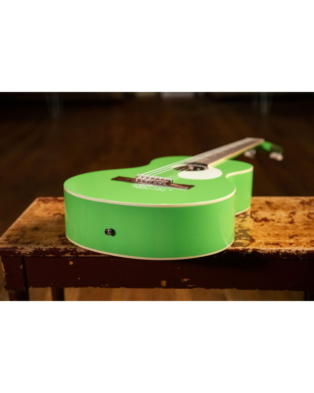 Ortega 1B-RGA-GAP Gaucho Series Acoustic Guitar 6 String - Green Apple + Bag