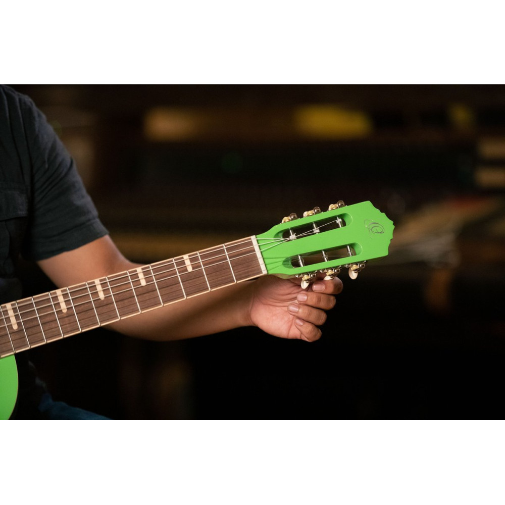 Ortega 1B-RGA-GAP Gaucho Series Acoustic Guitar 6 String - Green Apple + Bag