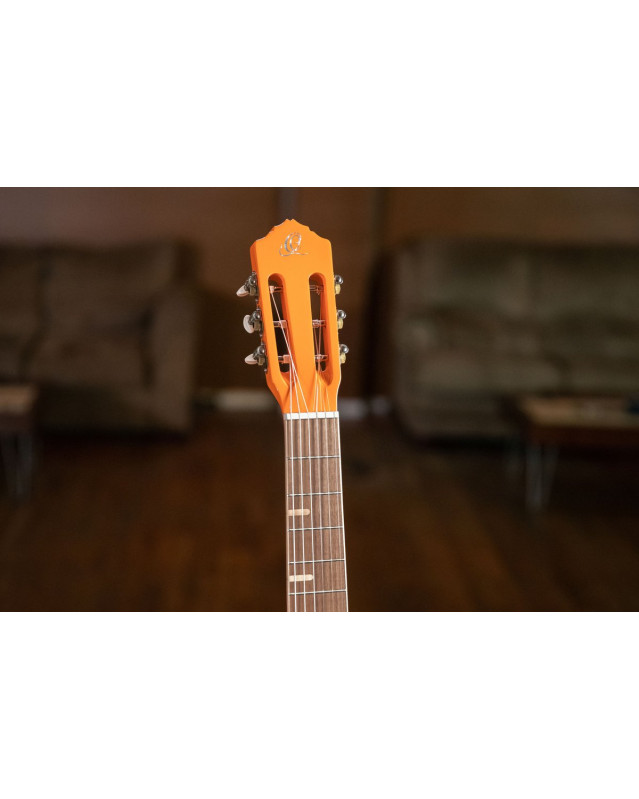 Ortega 1B-RGA-ORG Gaucho Series Acoustic Guitar 6 String - Ortega Orange + Bag