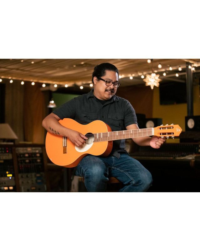 Ortega 1B-RGA-ORG Gaucho Series Acoustic Guitar 6 String - Ortega Orange + Bag