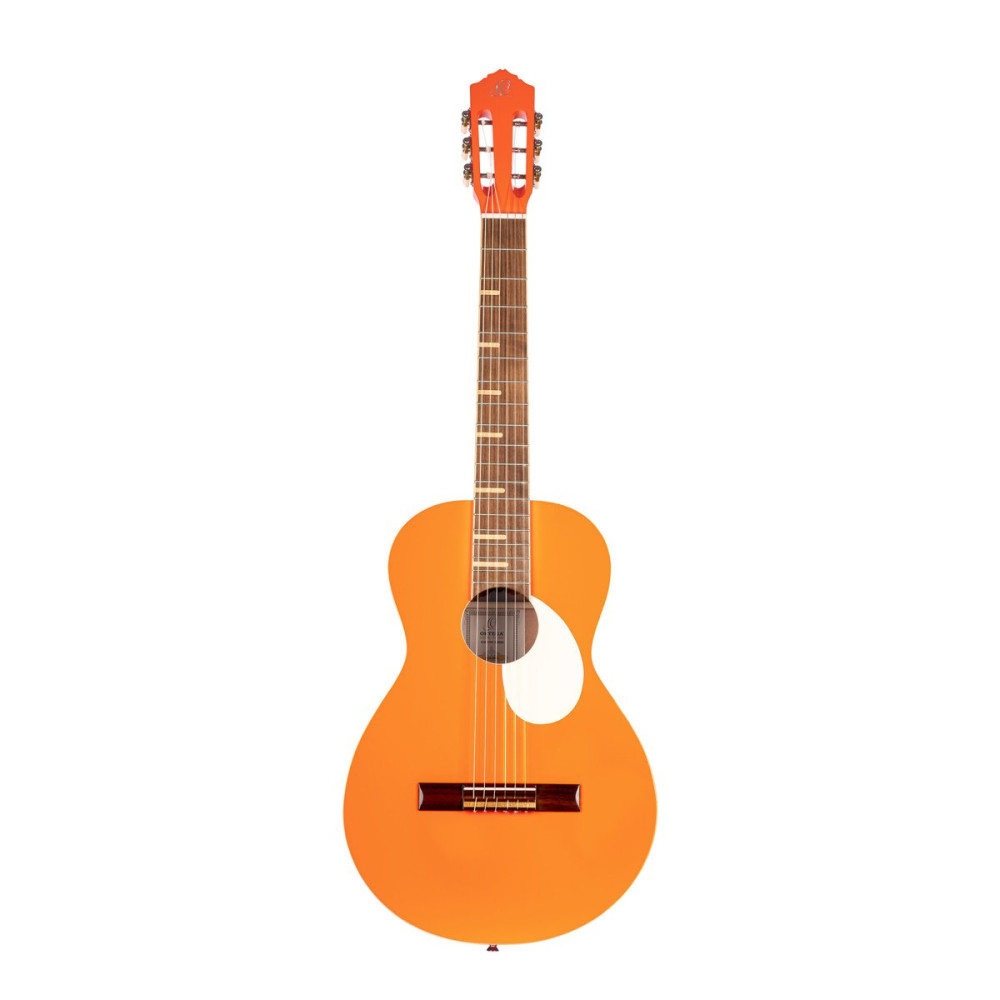 Ortega 1B-RGA-ORG Gaucho Series Acoustic Guitar 6 String - Ortega Orange + Bag