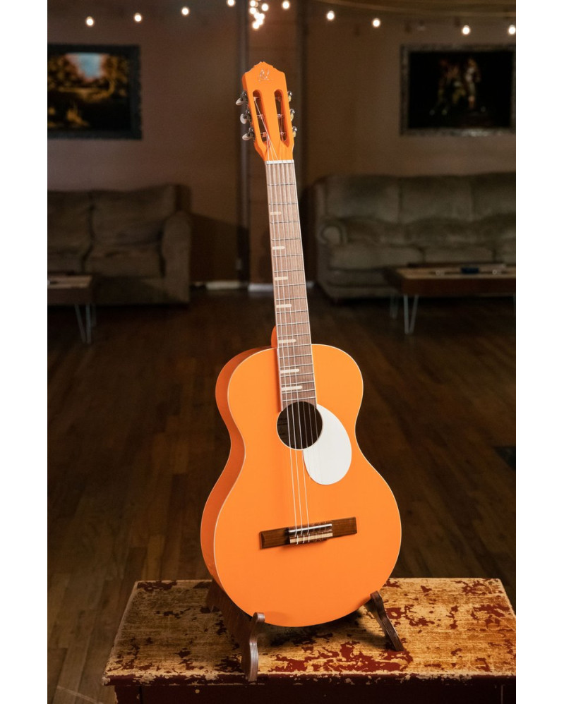 Ortega 1B-RGA-ORG Gaucho Series Acoustic Guitar 6 String - Ortega Orange + Bag