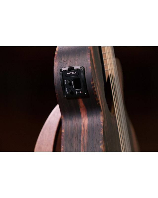 Ortega 1B-RGL5EB-CE Mini Travel Series 1/8 Guitar 6-String - Natural