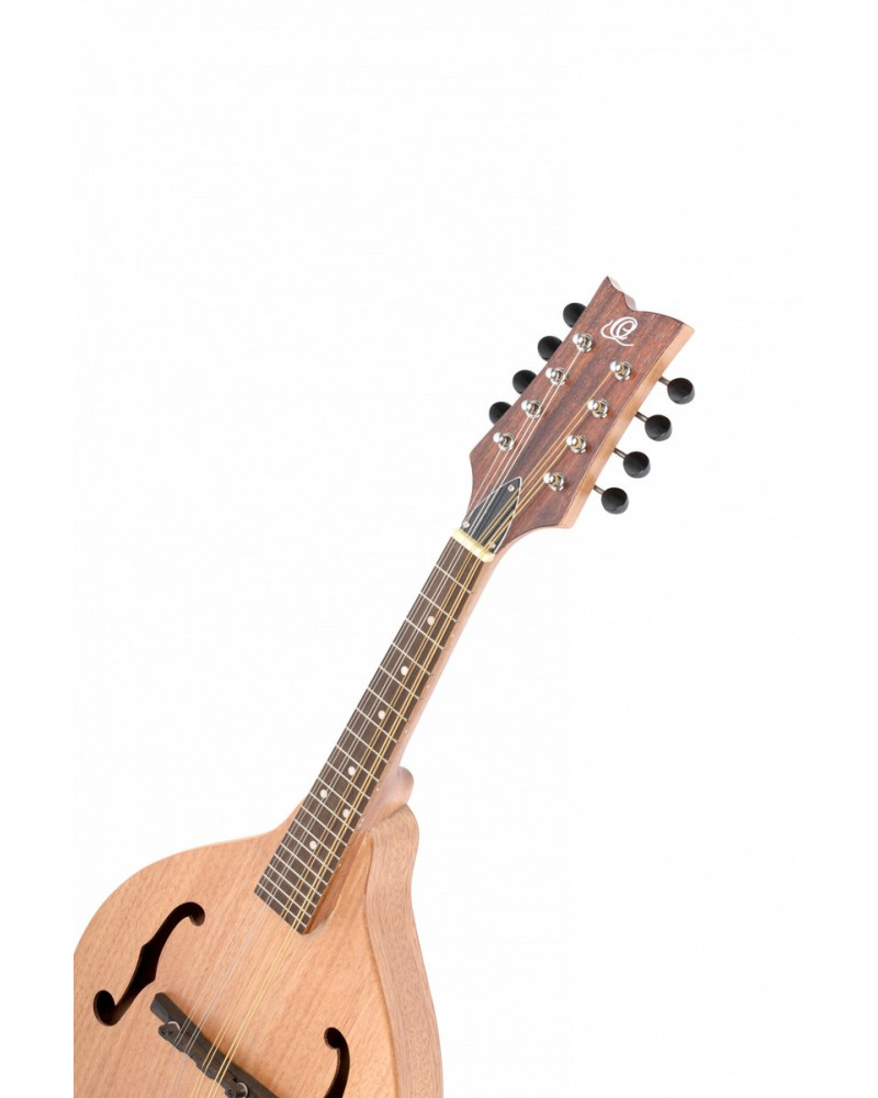 Ortega 1B-RMA5NA-L A-Style Series Mandoline 8 String Lefty - Mahogany Natural