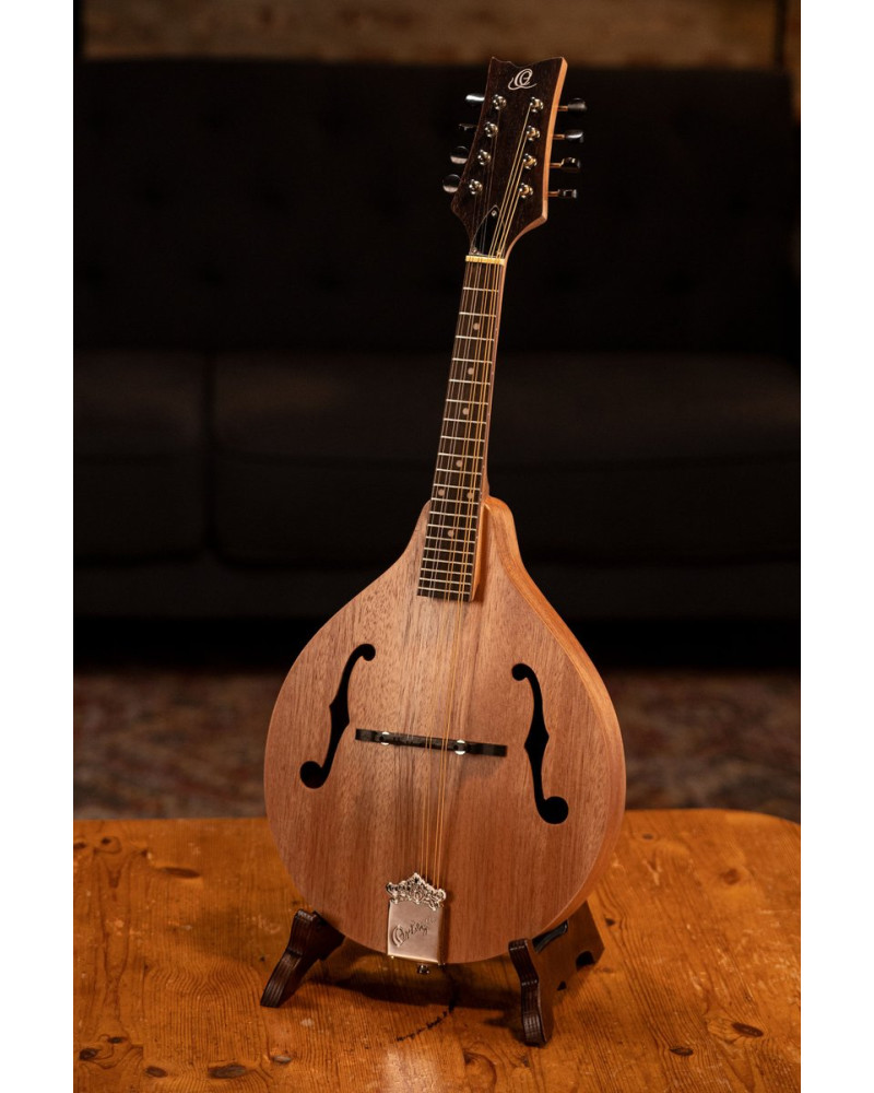 Ortega 1B-RMA5NA-L A-Style Series Mandoline 8 String Lefty - Mahogany Natural