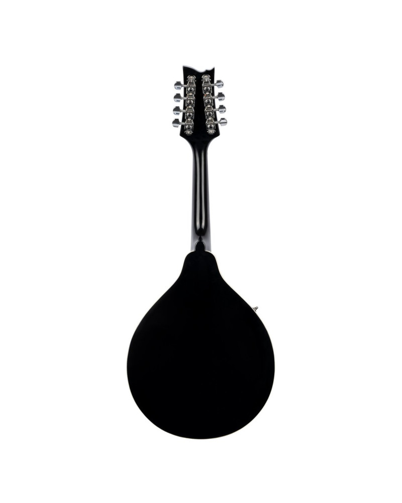 Ortega 1B-RMAE40SBKL A-Style Series Mandoline 8 String Lefty - Spruce / Maple Black + Bag