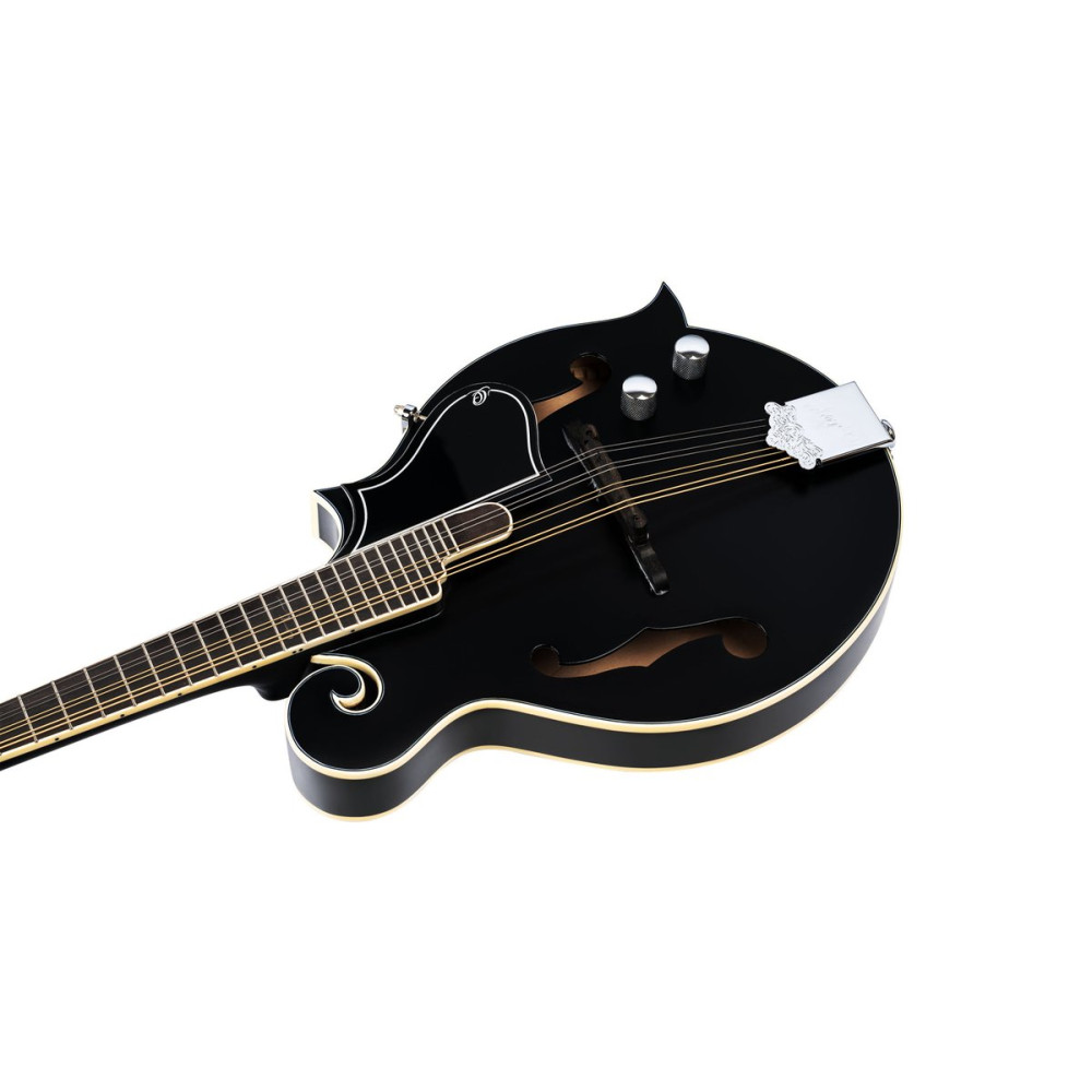 Ortega 1B-RMFE40SBK F-Style Series Mandoline 8 String - Spruce / Maple Black + Bag