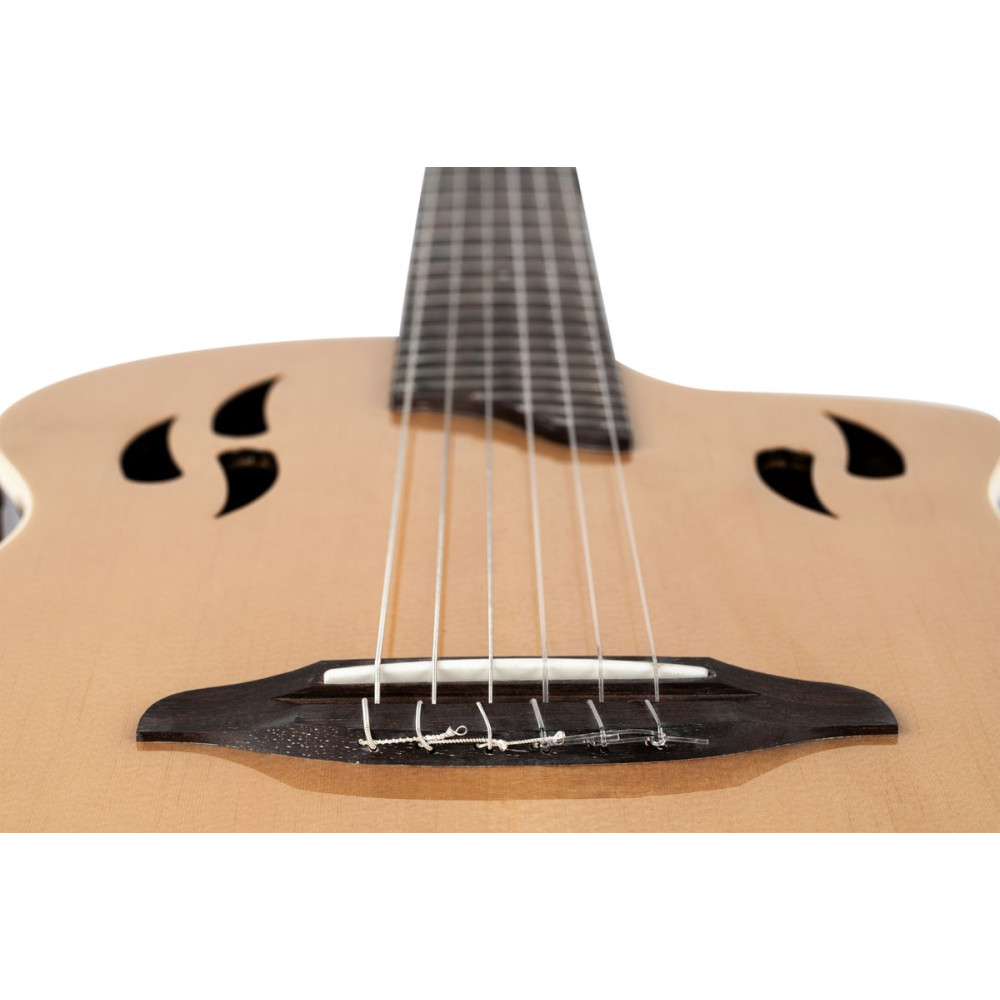 Ortega 1B-RTPSTD-NAT TourPlayer DeLuxe Nylon String Guitar 6-String - Spruce Natural + Gig Bag