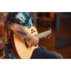 Ortega 1B-RTPSTD-NAT TourPlayer DeLuxe Nylon String Guitar 6-String - Spruce Natural + Gig Bag