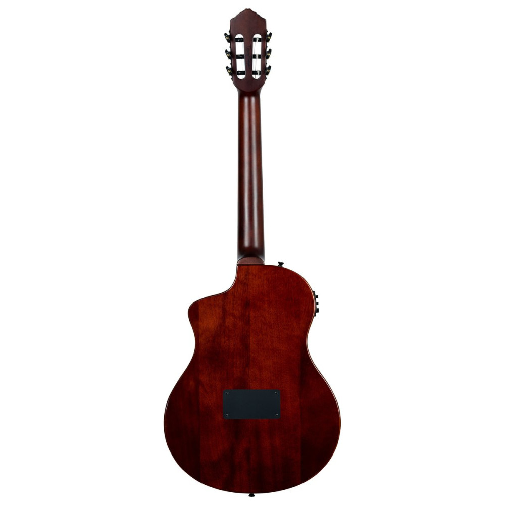 Ortega 1B-RTPSTD-NAT TourPlayer DeLuxe Nylon String Guitar 6-String - Spruce Natural + Gig Bag