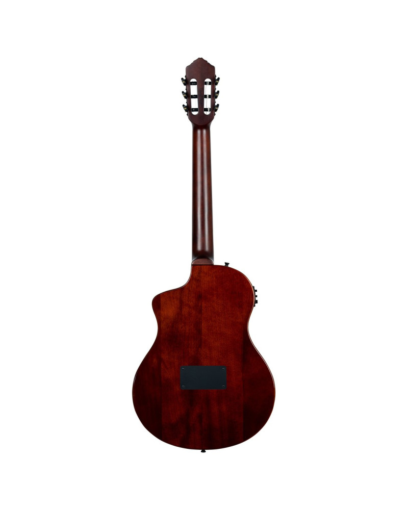 Ortega 1B-RTPSTD-NAT TourPlayer DeLuxe Nylon String Guitar 6-String - Spruce Natural + Gig Bag