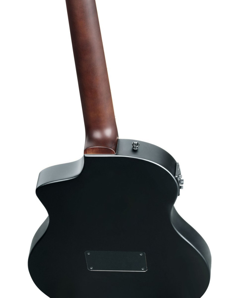 B-Grade ORTEGA TourPlayer DeLuxe Nylon String Guitar 6-String - Spruce Black + Gig Bag