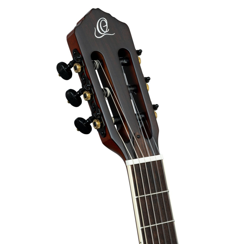 B-Grade ORTEGA TourPlayer DeLuxe Nylon String Guitar 6-String - Spruce Black + Gig Bag