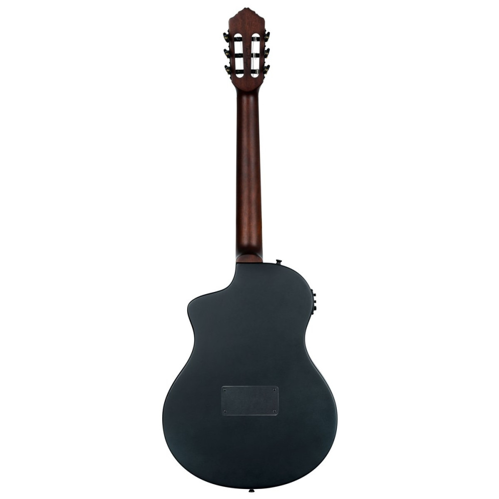 B-Grade ORTEGA TourPlayer DeLuxe Nylon String Guitar 6-String - Spruce Black + Gig Bag