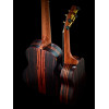 Ortega 1B-RUEB-CC-L Timber Series Concert Ukulele 4 String Lefty - Ebony Natural + Bag