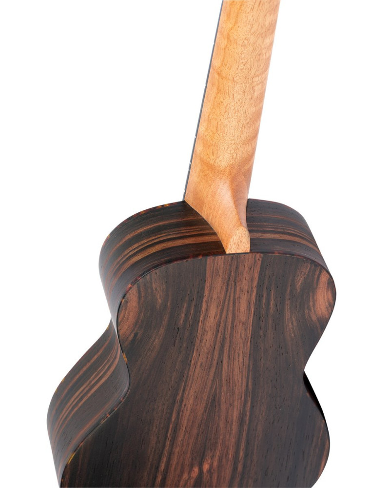 Ortega 1B-RUEB-CC-L Timber Series Concert Ukulele 4 String Lefty - Ebony Natural + Bag