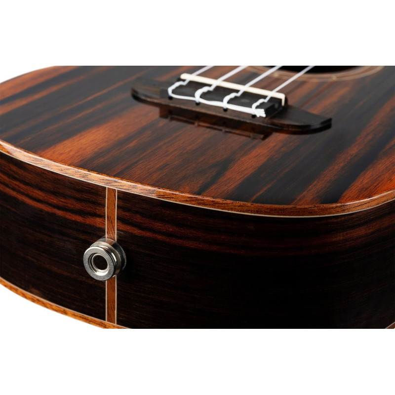 Ortega 1B-RUET-EB Elite Series Concert Ukulele 4 String - solid Ebony top + Bag