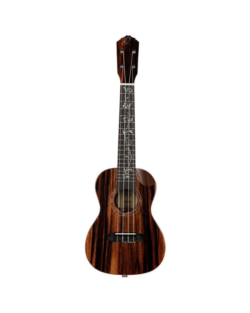 Ortega 1B-RUET-EB Elite Series Concert Ukulele 4 String - solid Ebony top + Bag