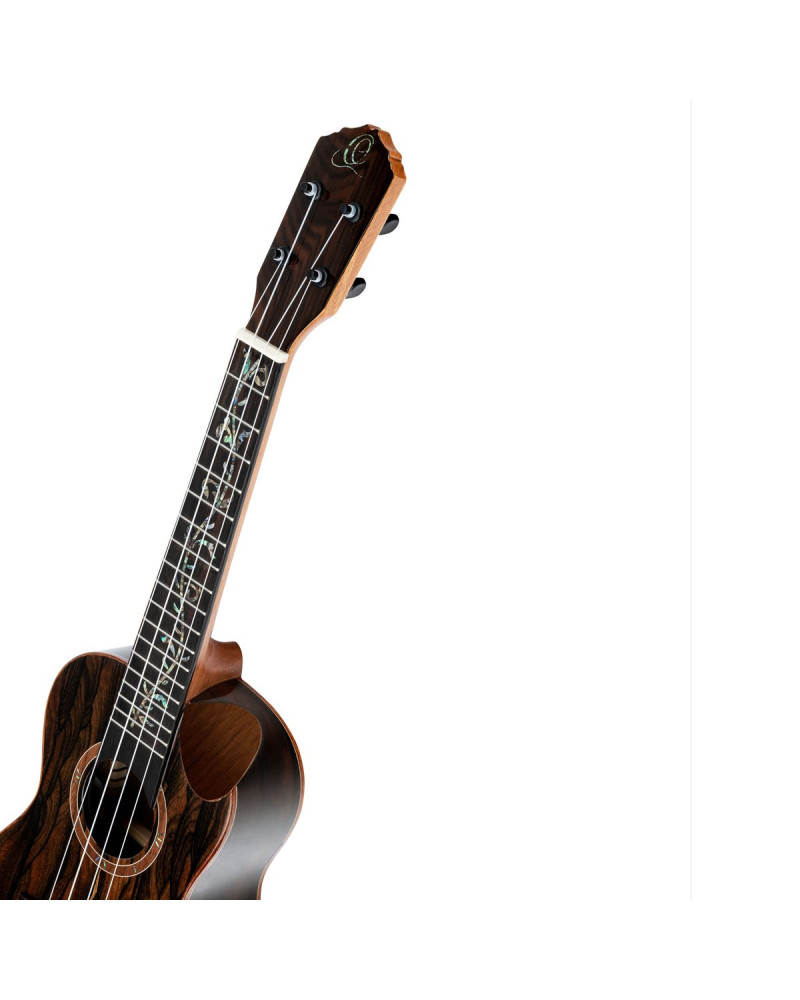 Ortega 1B-RUET-ZC Elite Series Concert Ukulele 4 String - Ziricote Top + Bag