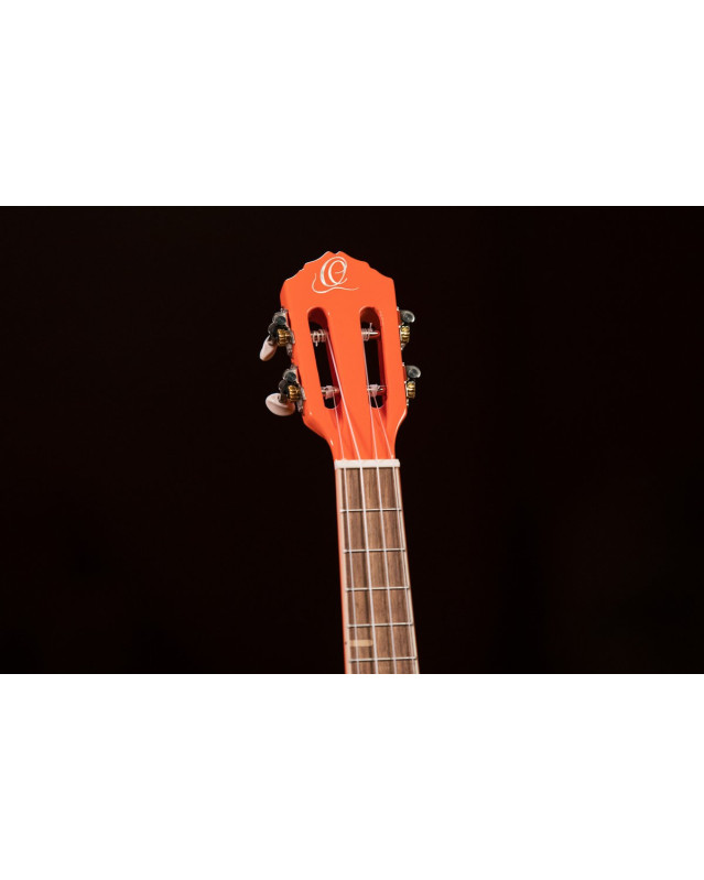 Ortega 1B-RUGA-ORG Gaucho Series Ukulele 4 String - Ortega Orange + Bag