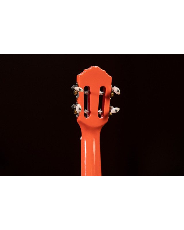 Ortega 1B-RUGA-ORG Gaucho Series Ukulele 4 String - Ortega Orange + Bag