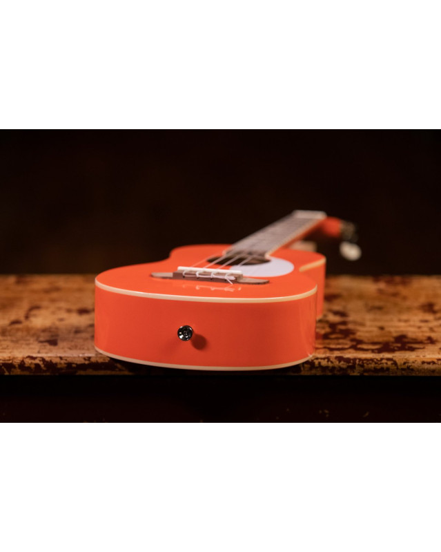 Ortega 1B-RUGA-ORG Gaucho Series Ukulele 4 String - Ortega Orange + Bag