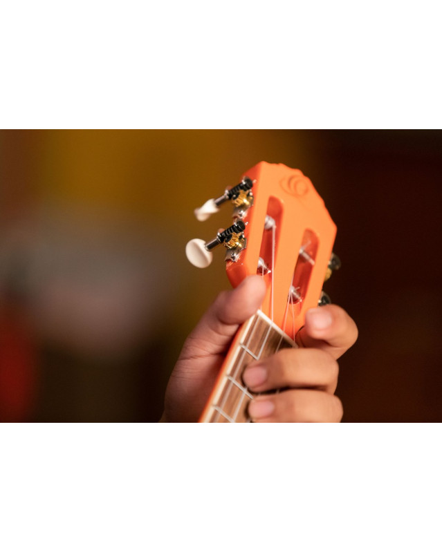 Ortega 1B-RUGA-ORG Gaucho Series Ukulele 4 String - Ortega Orange + Bag