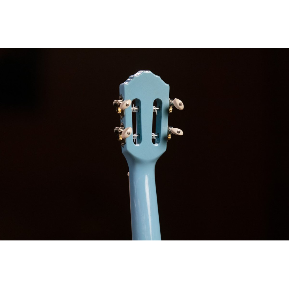 Ortega 1B-RUGA-SKY Gaucho Series Ukulele 4 String - Sky Blue + Bag