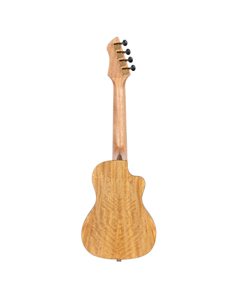Ortega 1B-RUMG-CE-L Horizon Series Concert Preamp Ukulele 4 String Lefty - Mango Natural + Bag