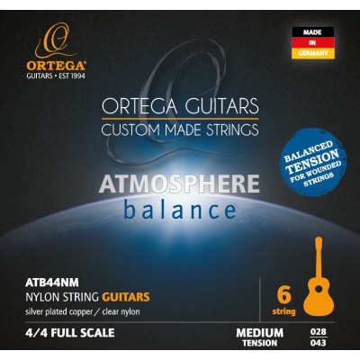 Ortega ATB44NM Atmosphere Balance Series Nylon String Set - Medium Tension
