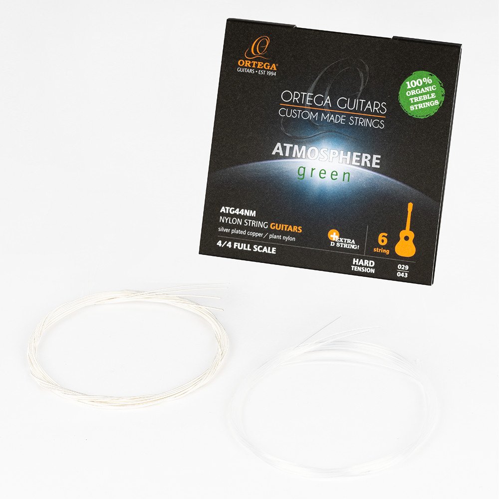 Ortega ATG44NM Atmosphere Green Series Nylon String Set - Medium Tension