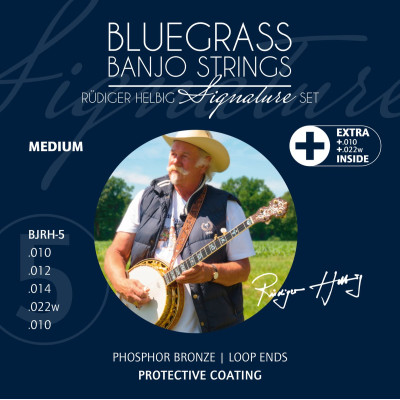 Ortega BJRH-5 Rüdiger Helbig Signature Bluegrass Banjo Strings - Medium