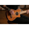 Ortega CAIMAN-BS-GB Lizard Series Short Scale Uke Bass 4 String - Acacia Natural + Bag