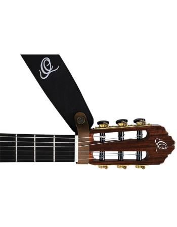 Ortega CONNECT-TN Vegan Series Headstock Tie - PVC Tan