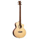 Ortega D7CE-4 Deep Series 7 Medium Scale Acoustic Bass 4 String - Spruce / Mahogany Natural