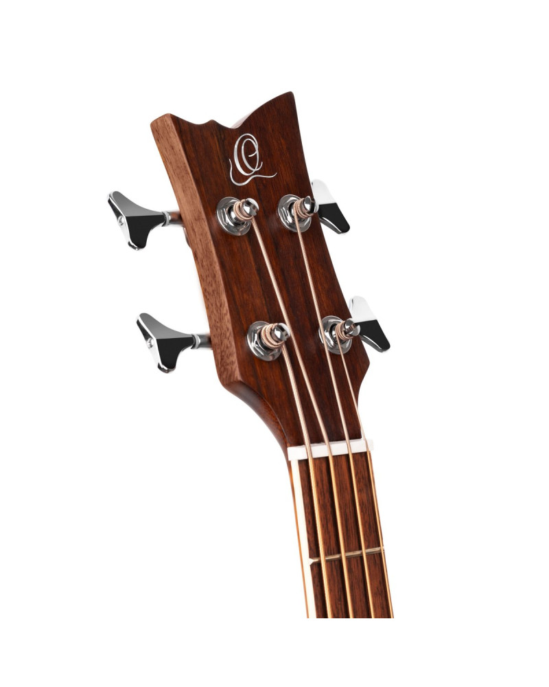 Ortega D7CE-4 Deep Series 7 Medium Scale Acoustic Bass 4 String - Spruce / Mahogany Natural