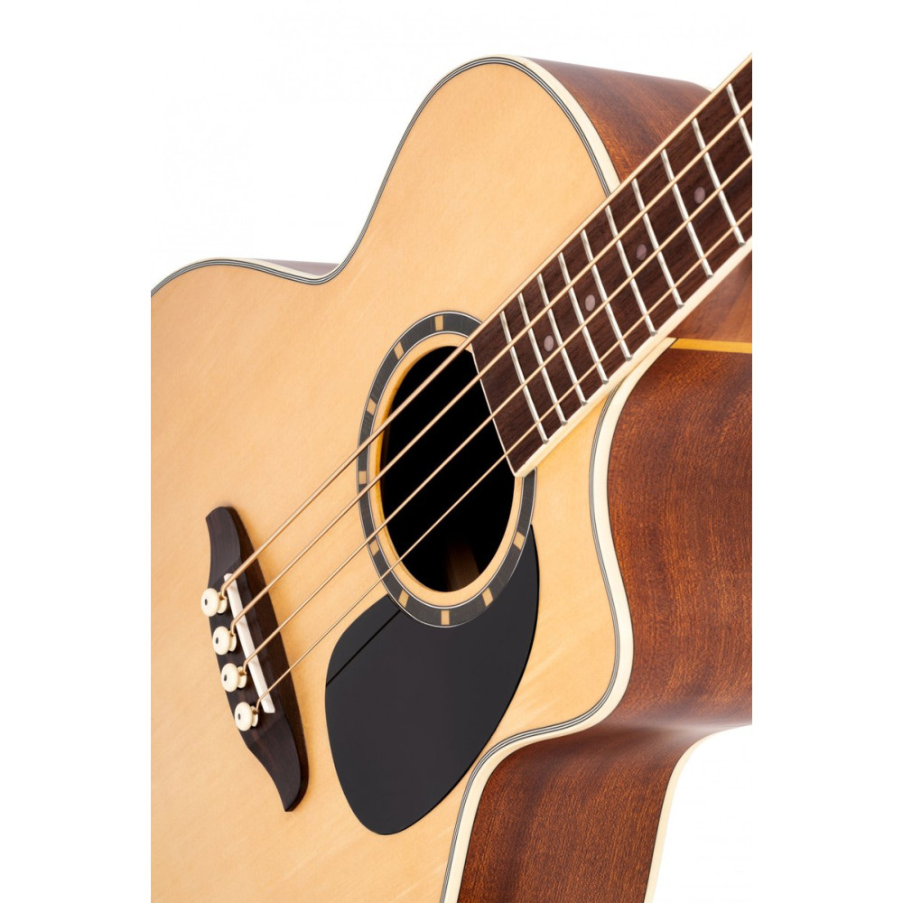 Ortega D7CE-4 Deep Series 7 Medium Scale Acoustic Bass 4 String - Spruce / Mahogany Natural
